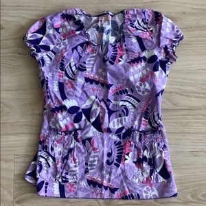 Koi size m scrub top